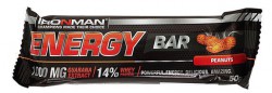 Батончик 50 г Ironman Энерджи бар с гуараной орех в шоколаде