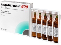 Берлитион 600 конц. д/р-ра д/инф. 25 мг/мл 24 мл 5 шт.